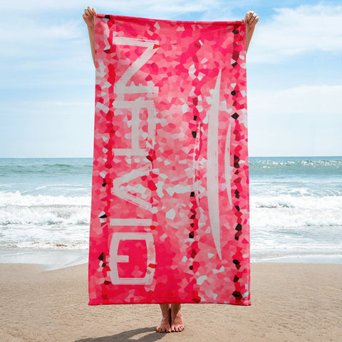 Sea Me towel red