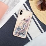 Blue Dolphin Liquid Glitter Phone Case