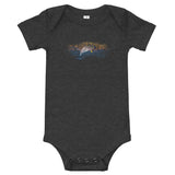 Happy Dolphin one-piece baby short-sleeve shirt