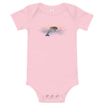 Happy Dolphin one-piece baby short-sleeve shirt