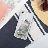 Blue Dolphin Liquid Glitter Phone Case