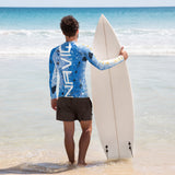 SWR Blue Logo Men's Rash Guard