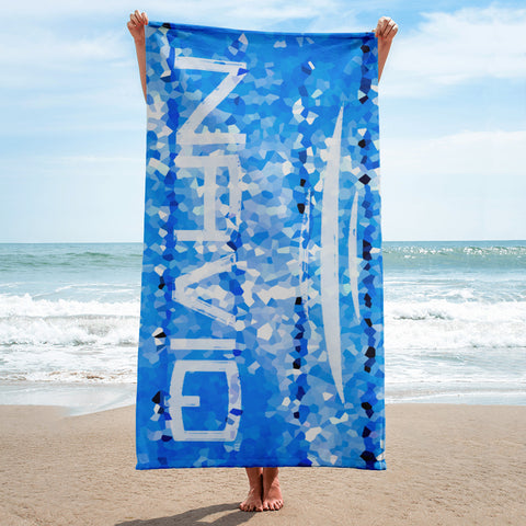 Sea Me towel blue