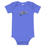 Happy Dolphin one-piece baby short-sleeve shirt