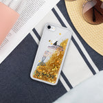 Blue Dolphin Liquid Glitter Phone Case