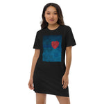 Ocean Heart Women's Organic cotton t-shirt dress