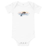 Happy Dolphin one-piece baby short-sleeve shirt