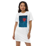 Ocean Heart Women's Organic cotton t-shirt dress