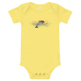 Happy Dolphin one-piece baby short-sleeve shirt